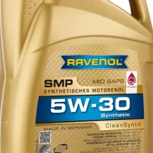 Ravenol SMP 5W30 USVO 5L – Ulei Motor Full Sintetic VW 504.00 / 507.00, BMW LL‑04, MB 229.51 Calitate înaltă
